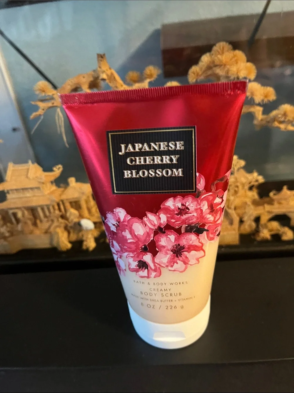 Bath & Body Works Japanese Cherry Blossom Body Scrub - Red & Pink